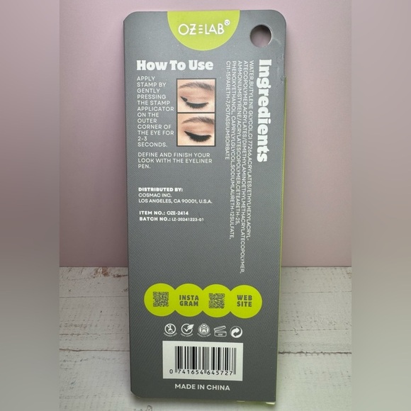 OZ LAB Stamp N'Winged - Eyeliner Pen and Stamp 2 in 1 NIB (True Black) - Picture 3 of 4